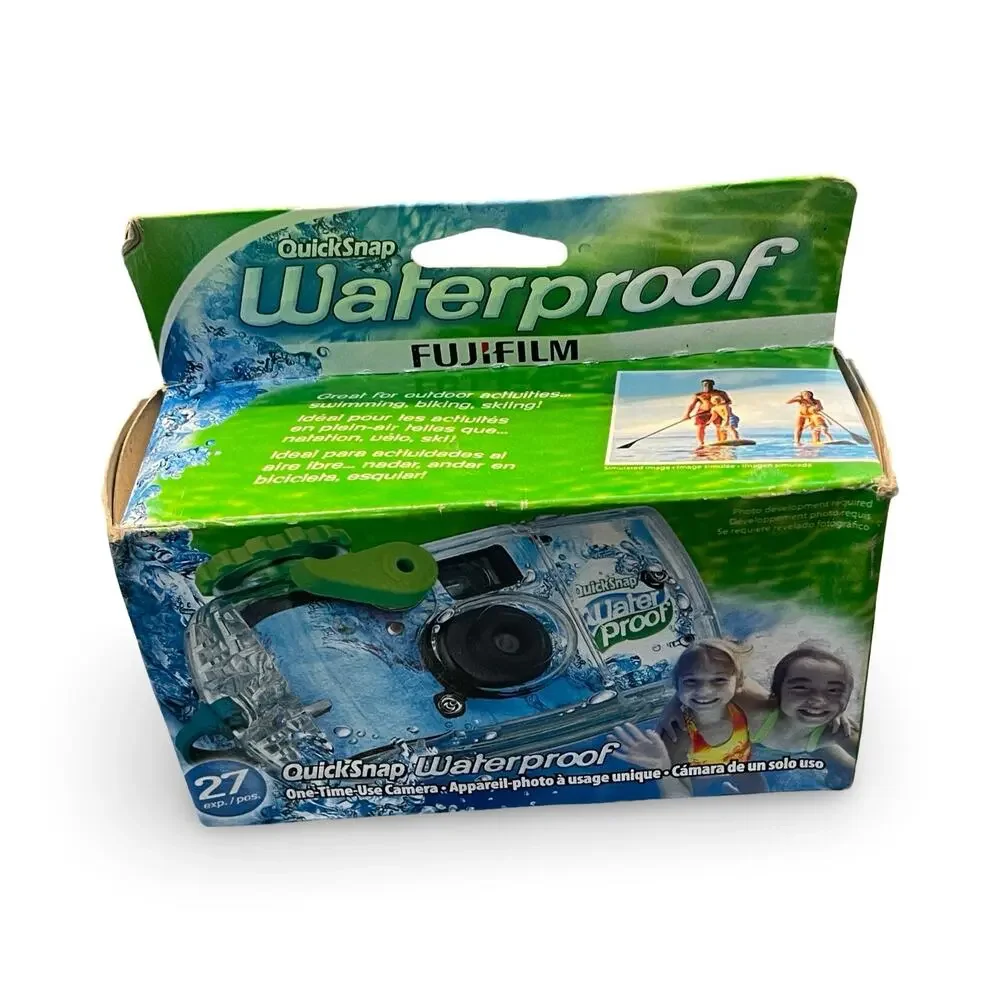Fujifilm QuickSnap Waterproof 27 Exp Disposable 35mm Film Camera 2023 One Time
